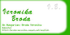 veronika broda business card